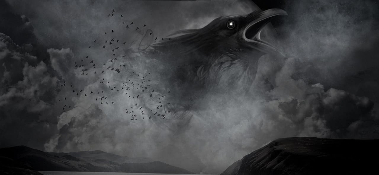 The Raven by Edgar Allan Poe Poem Grieving Arts